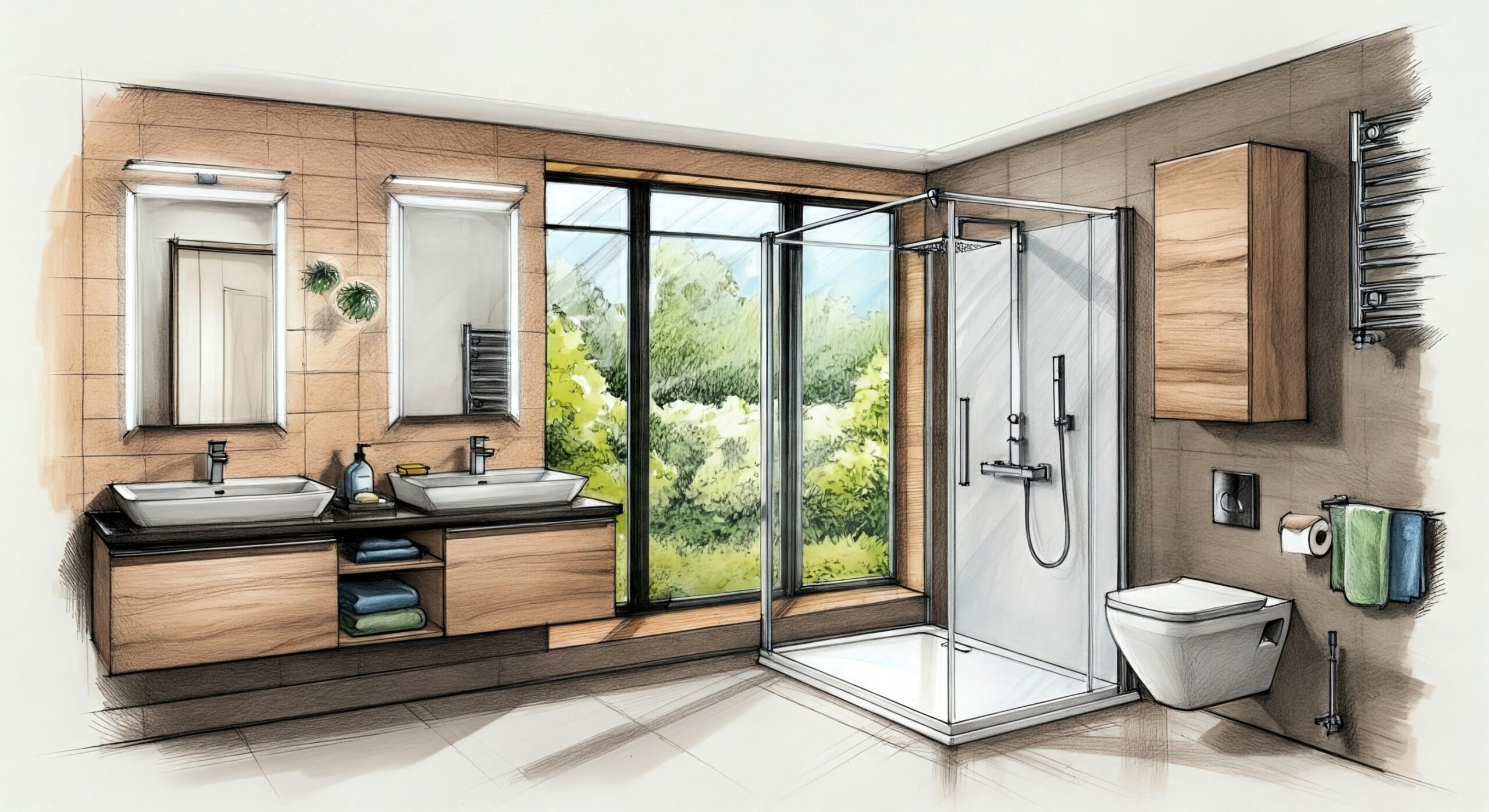 Architectural Space: Bathrooms
